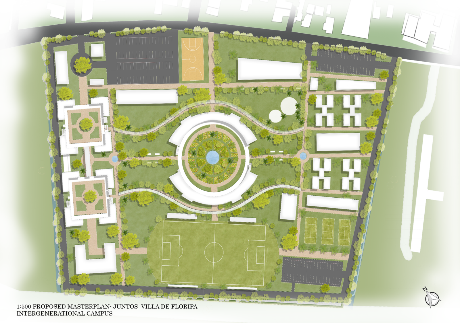 masterplan of the site