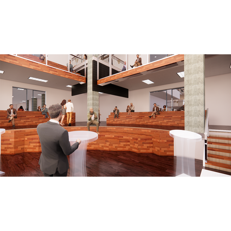 Rendered Image of Auditorium and Debating Chamber